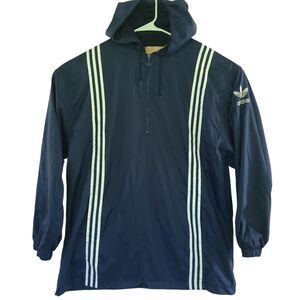 90s~00'S Adidas Half Zip Nylon blue Pullover Men's Size XL Vintage eaa504395 EUC